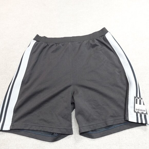 Vintage Adidas Basketball Shorts 2XL Black Drawstring Y2K - Picture 1 of 10